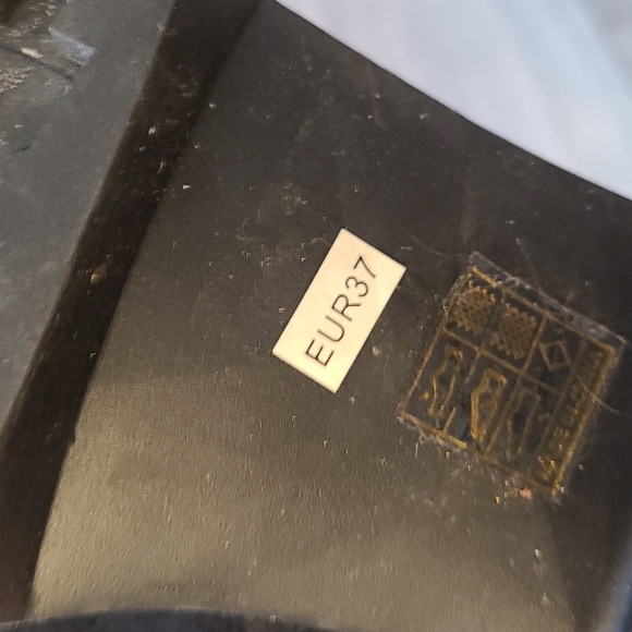 Chunky Black Boots, 6.5 (EUR 37) - Picture 6 of 6